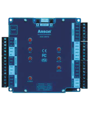 El controlador de acceso de una puerta/dos puertas de la marca ANSON es una solución eficiente y confiable para gestionar el acceso a espacios comerciales, residenciales o industriales.