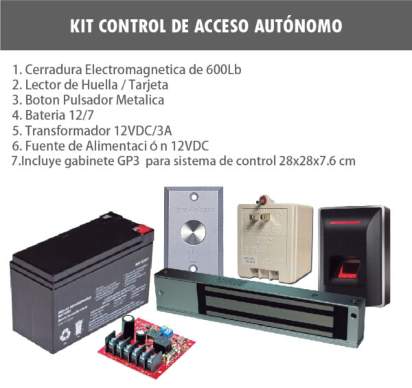 Este sistema de control de Acceso Autónomo está diseñado para gestionar accesos controlados en diversos entornos, como de oficinas y entradas en hoteles.