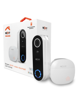 Protege tu hogar con tecnología innovadora y energía sostenible gracias a la Cámara con Panel Solar Exterior Wi-Fi de Nexxt Solutions.